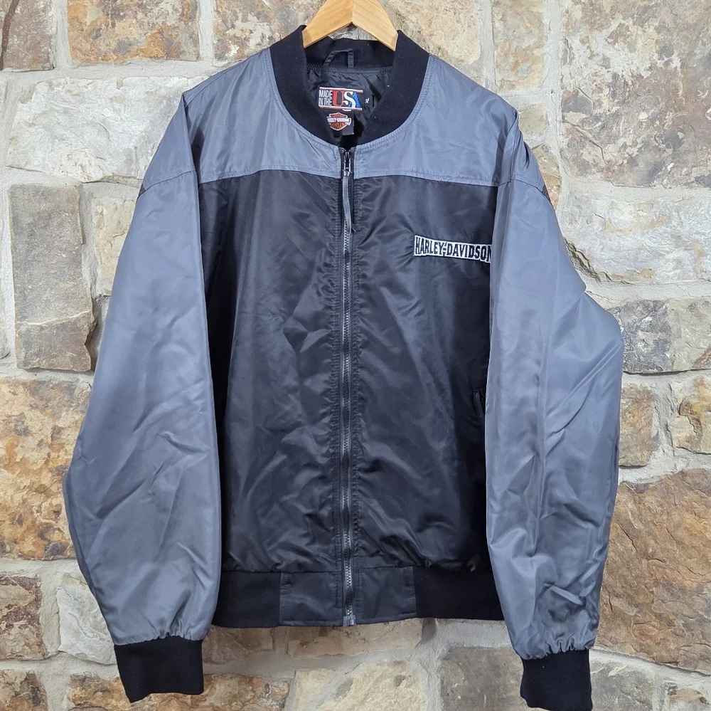 Harley Davidson Vintage Made In The USA Police Motercycle Biker Jacket Coat